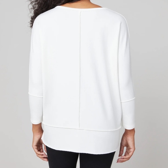 SPANX Perfect Length Top, Dolman 3/4 Sleeve Size Medium Minimalist Contemporary - Picture 2 of 9